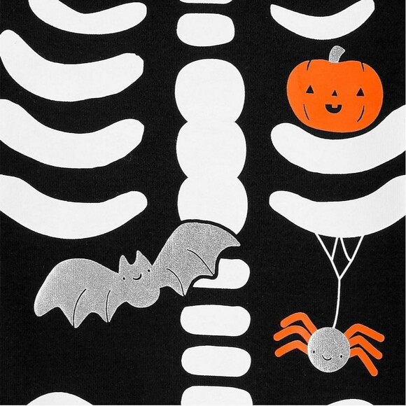 Carter's Halloween skeleton jumpsuit size 24m - Picture 2 of 5